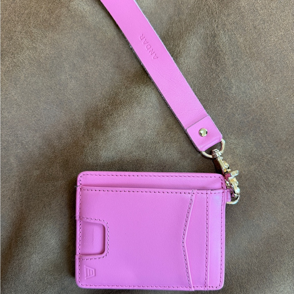 Pink Andar Denner Wallet with Strap